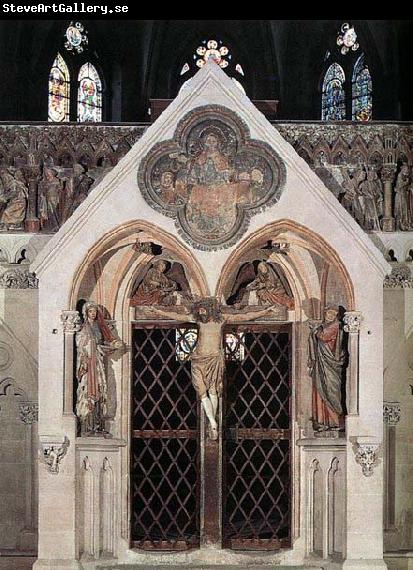 unknow artist Choir screen with the Crucifixion